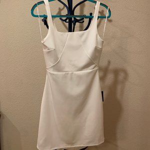 Lulu's White Midi Dress Womens Size M NEW!